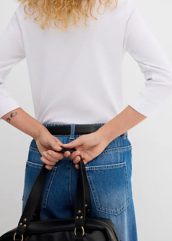 T-shirt manches longues 100% coton, bonprix