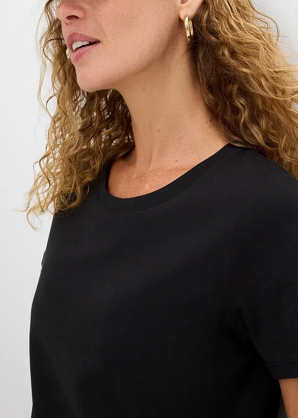 Lot de 2 T-shirts 100% coton, bonprix