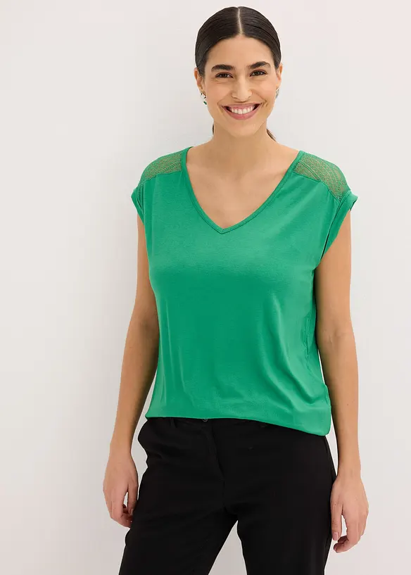 T-shirt doux en viscose extensible, bonprix