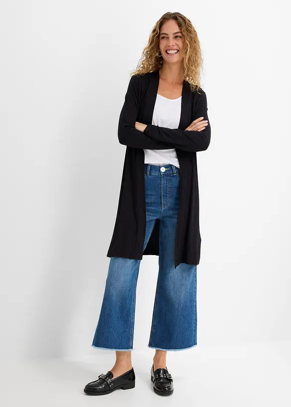 Gilet long et doux, bonprix