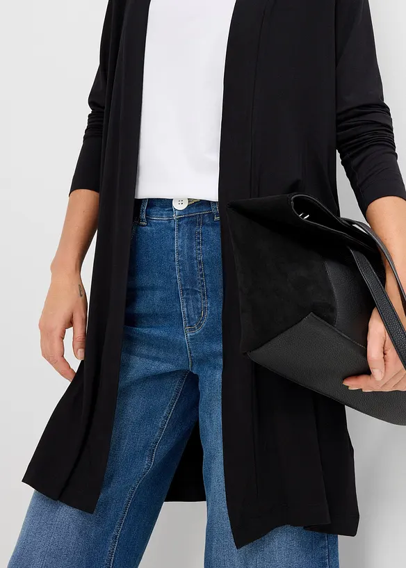 Gilet long et doux, bonprix