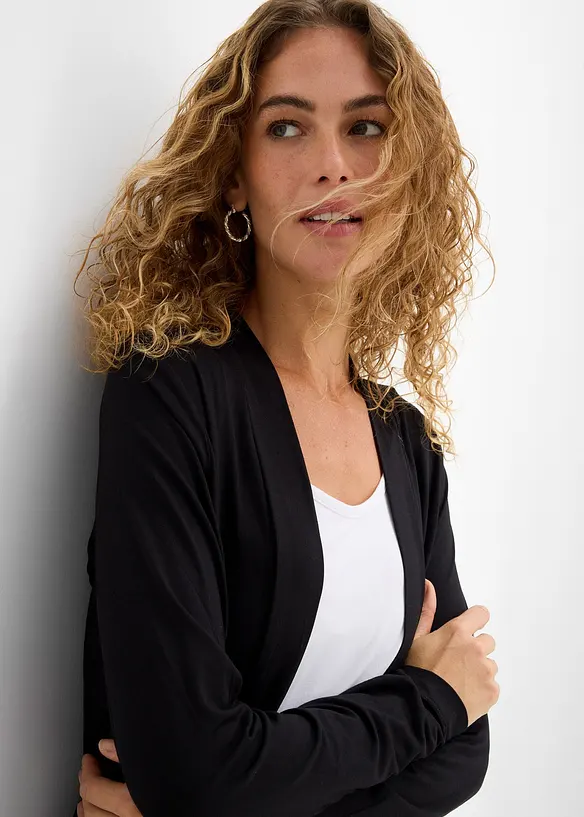 Gilet long et doux, bonprix