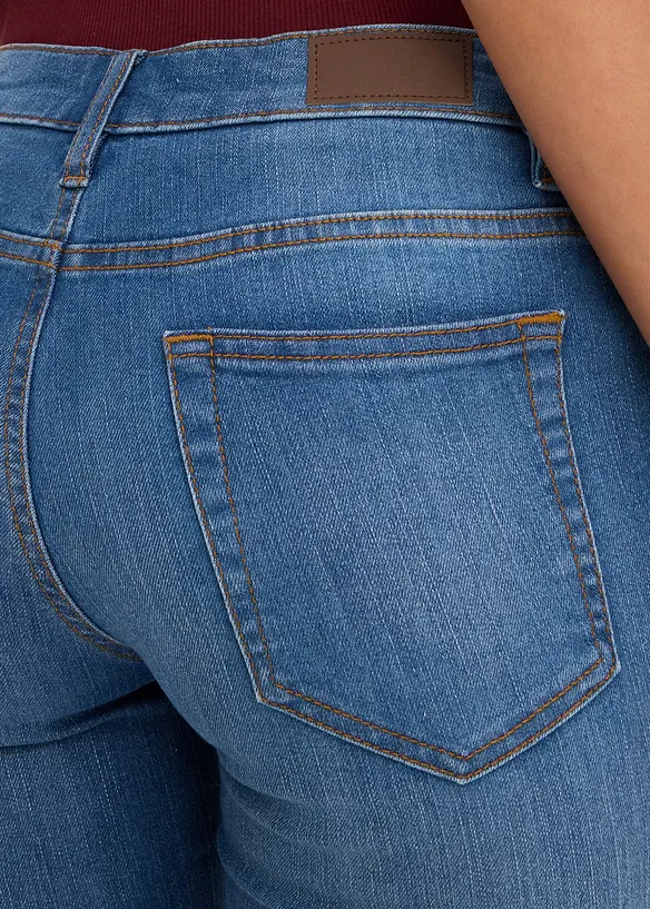 Jean skinny taille mi-haute, extensible, bonprix