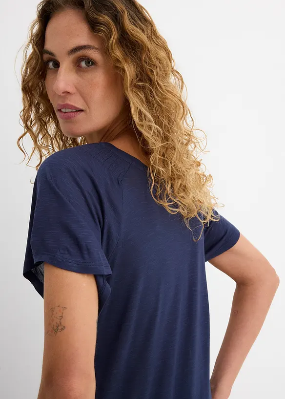 T-shirt fil flamm&eacute; &agrave; manches papillon, bonprix