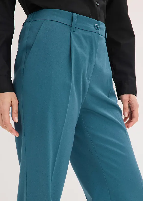 Pantalon large &agrave; pinces, bonprix