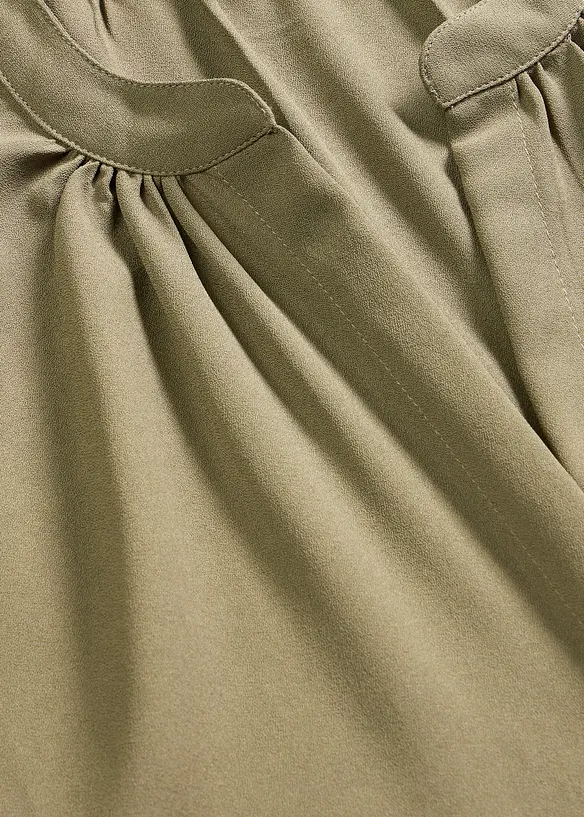 Chemisier manches courtes &agrave; boutonnage invisible, bonprix