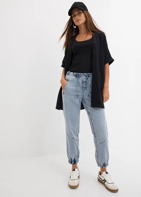 Jegging taille mi-haute, extensible, bonprix