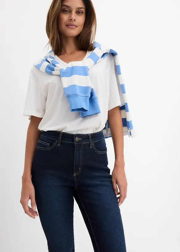 Jean skinny taille mi-haute, extensible, bonprix