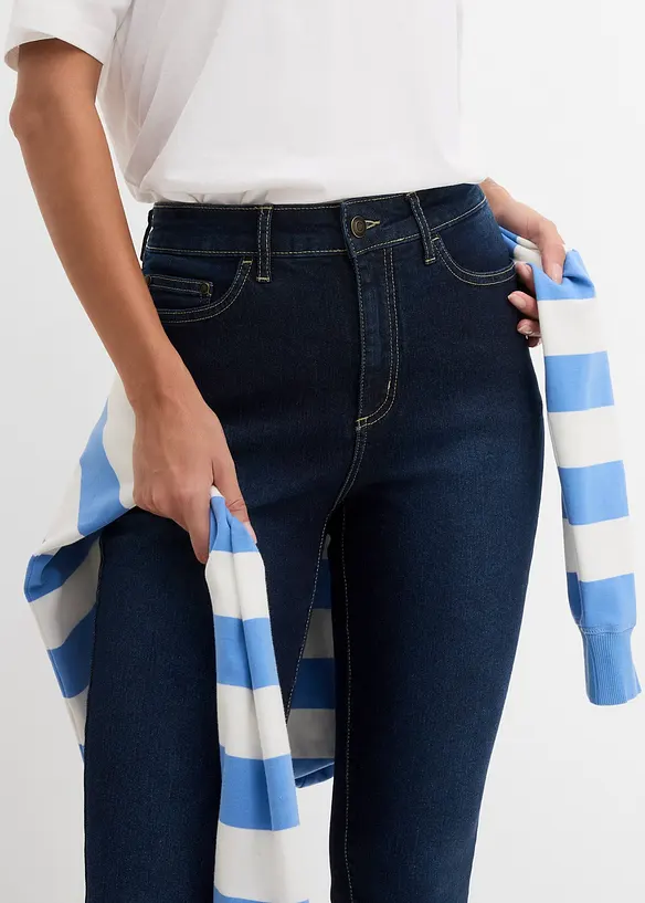 Jean skinny taille mi-haute, extensible, bonprix