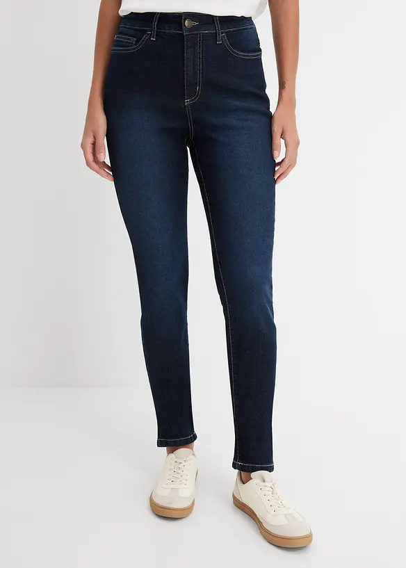 Jean skinny taille mi-haute, extensible, bonprix