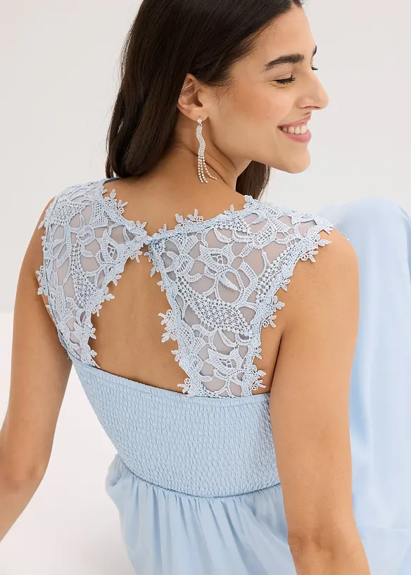 Robe longue avec dentelle, bonprix