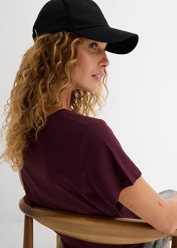 T-shirt en coton et viscose, bonprix