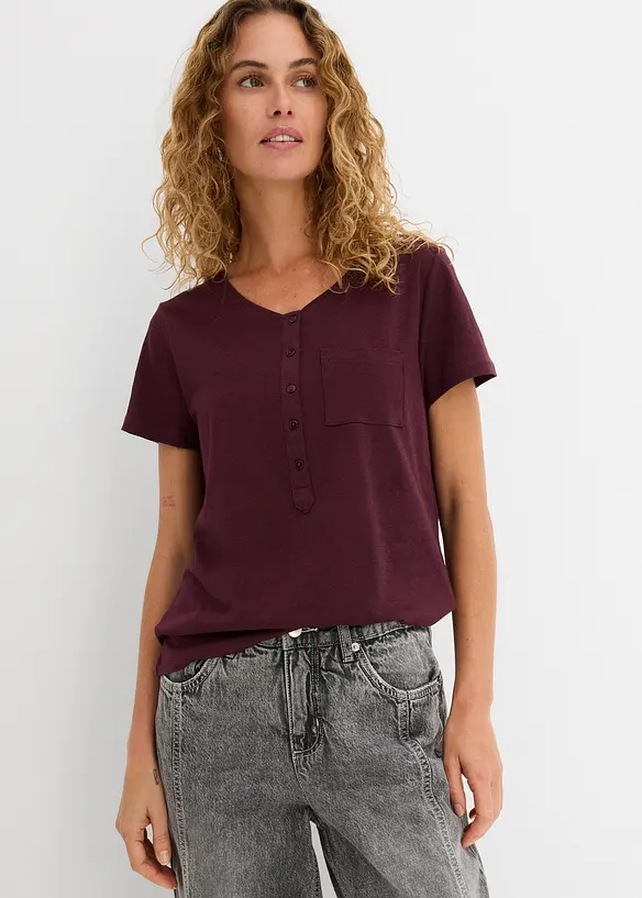 T-shirt en coton et viscose, bonprix