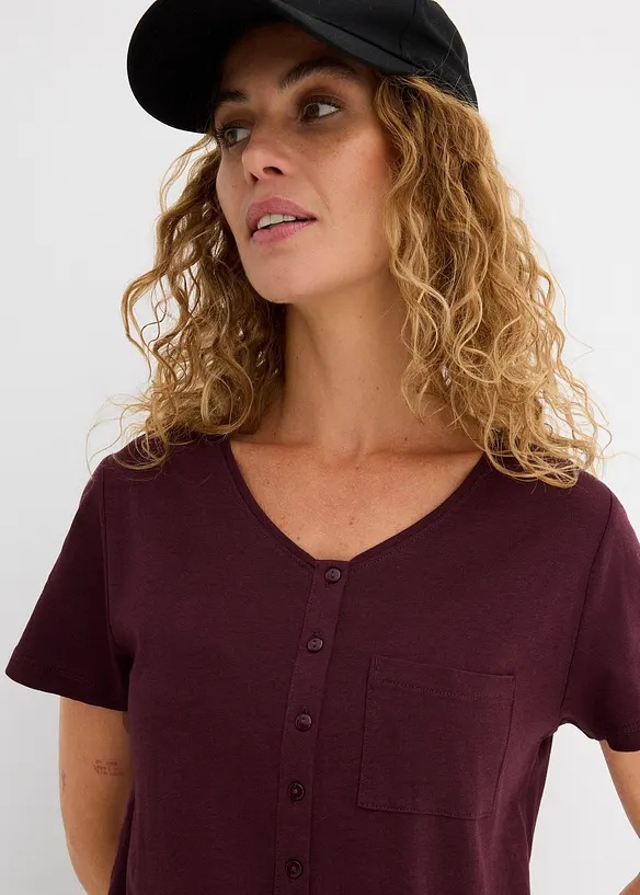 T-shirt en coton et viscose, bonprix