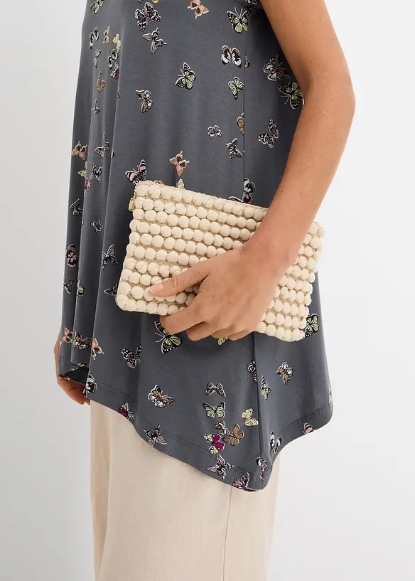 T-shirt avec papillons en viscose, bonprix