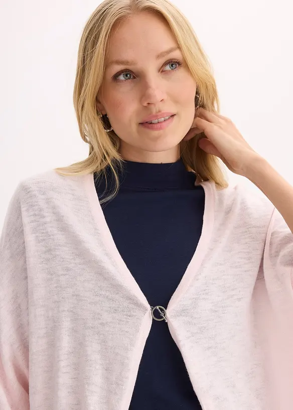 Gilet en fine maille 100% coton, bonprix