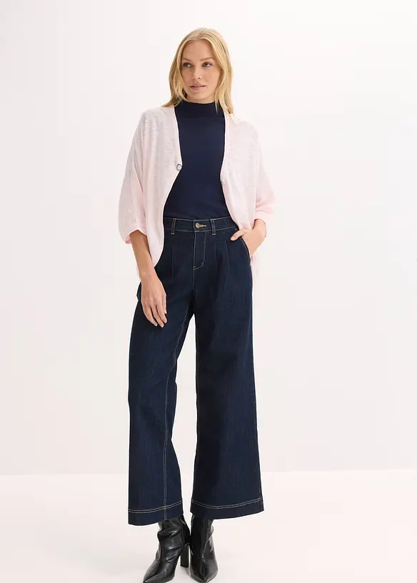 Gilet en fine maille 100% coton, bonprix