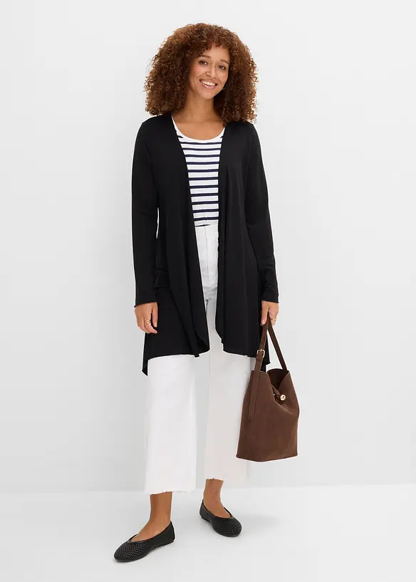 Gilet fluide en viscose m&eacute;lang&eacute;e, bonprix