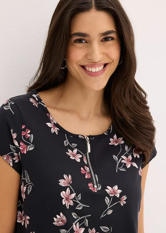 T-shirt oversize en coton extensible, bonprix