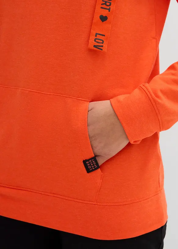 Sweat &agrave; capuche doux, bonprix