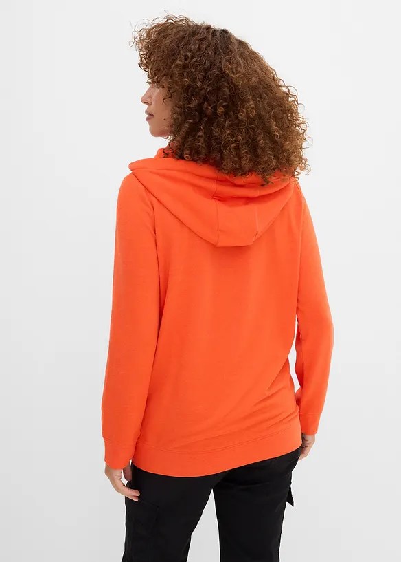 Sweat &agrave; capuche doux, bonprix