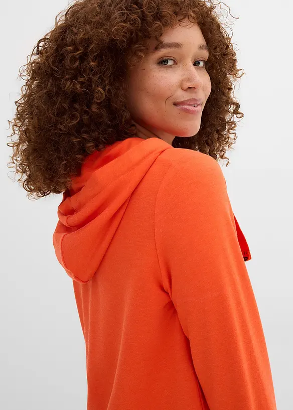 Sweat &agrave; capuche doux, bonprix