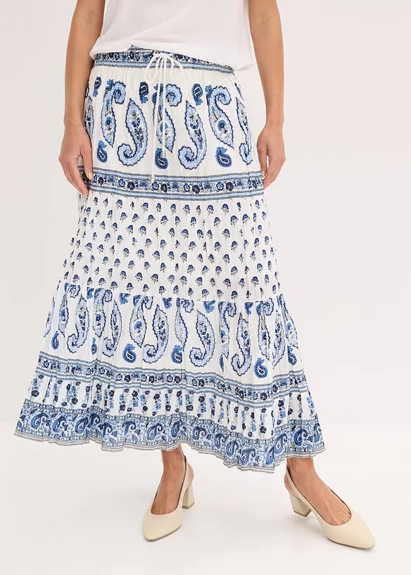 Jupe longue 100% coton, bonprix