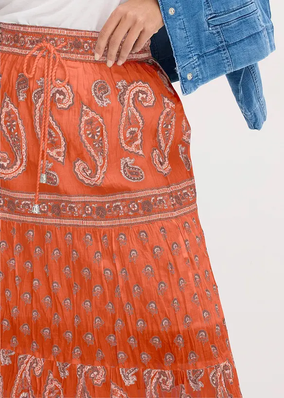 Jupe longue 100% coton, bonprix