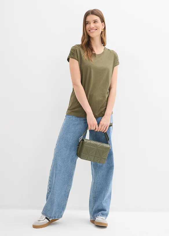 T-shirt boxy, manches courtes, bonprix