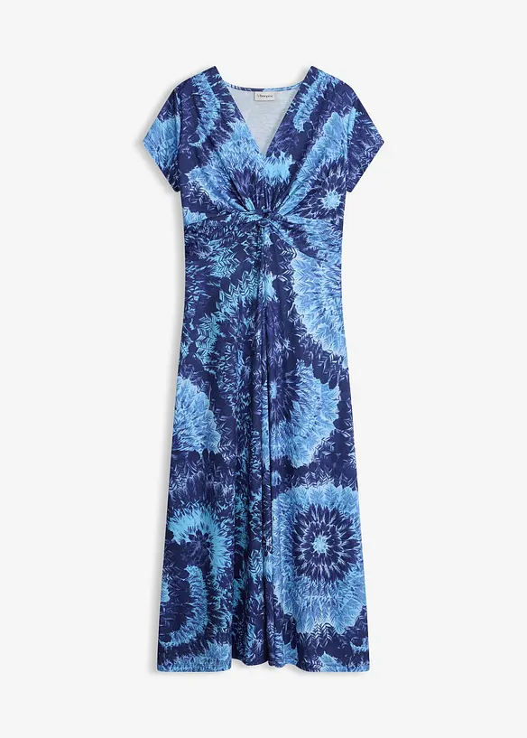 Robe longue en jersey imprim&eacute;, bonprix