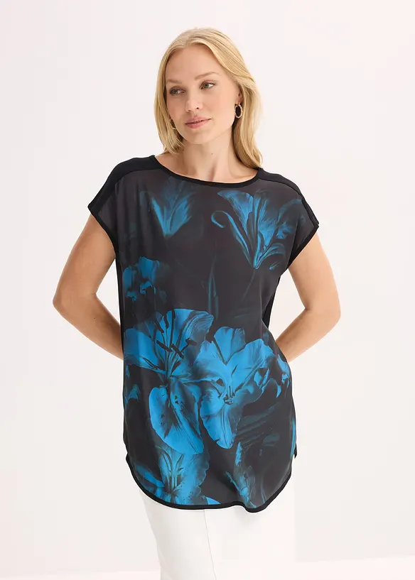 T-shirt imprim&eacute; en mati&egrave;re douce, bonprix