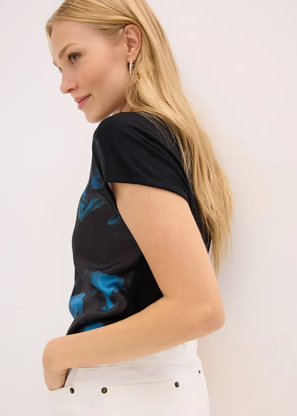 T-shirt imprim&eacute; en mati&egrave;re douce, bonprix