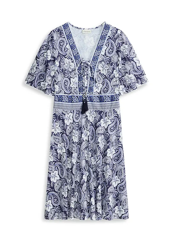 Robe courte imprim&eacute;e, bonprix