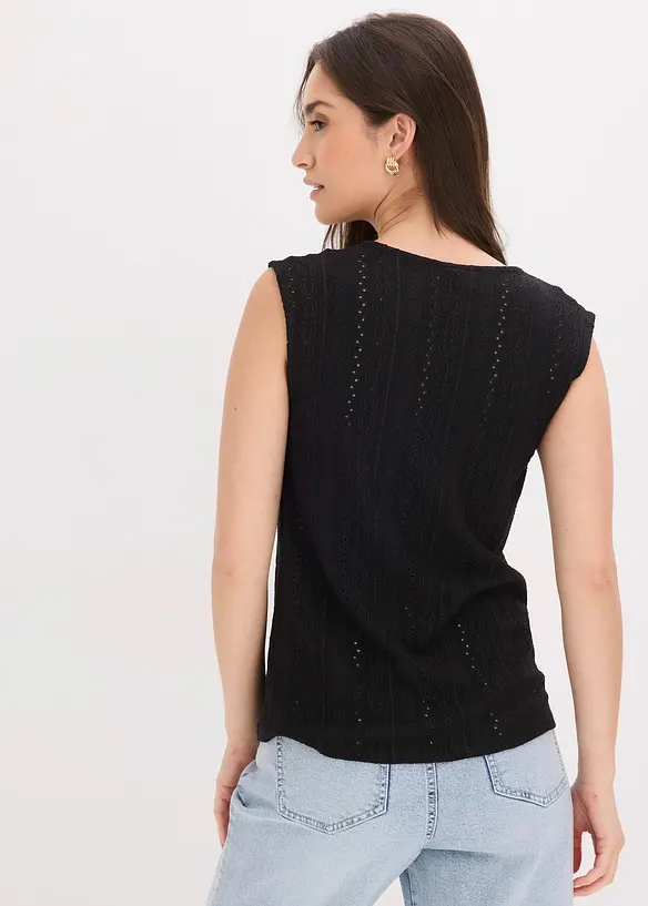 Top en broderie anglaise, bonprix
