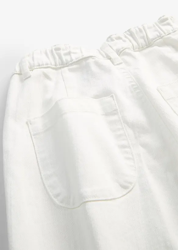 Jean large, taille haute et &eacute;lastiqu&eacute;e, bonprix