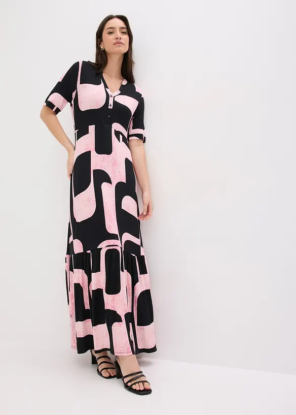 Robe longue et douce en jersey viscose, bonprix