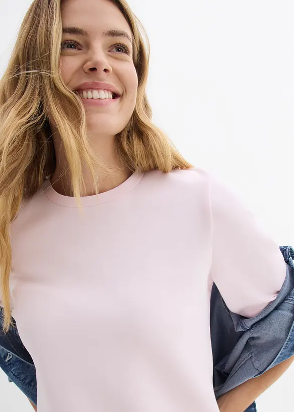 T-shirt ample en mati&egrave;re n&eacute;opr&egrave;ne, bonprix