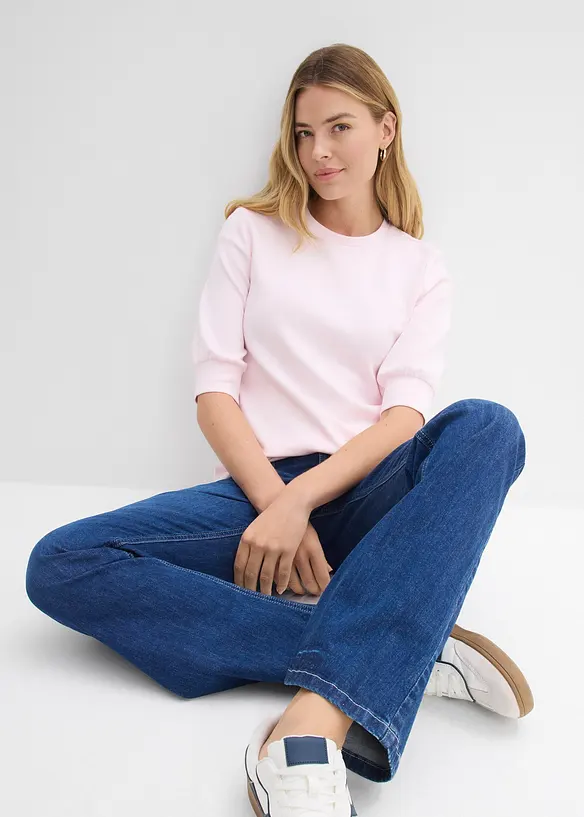 T-shirt ample en mati&egrave;re n&eacute;opr&egrave;ne, bonprix