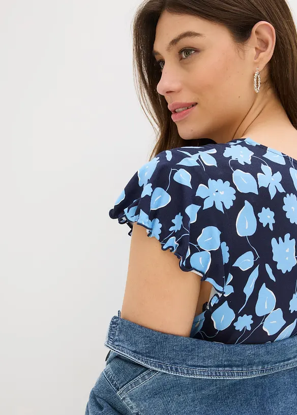 Robe imprim&eacute;e en jersey viscose, bonprix