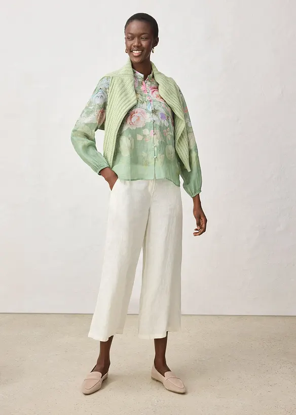 Tunique-blouse en ramie rafra&icirc;chissante, bonprix