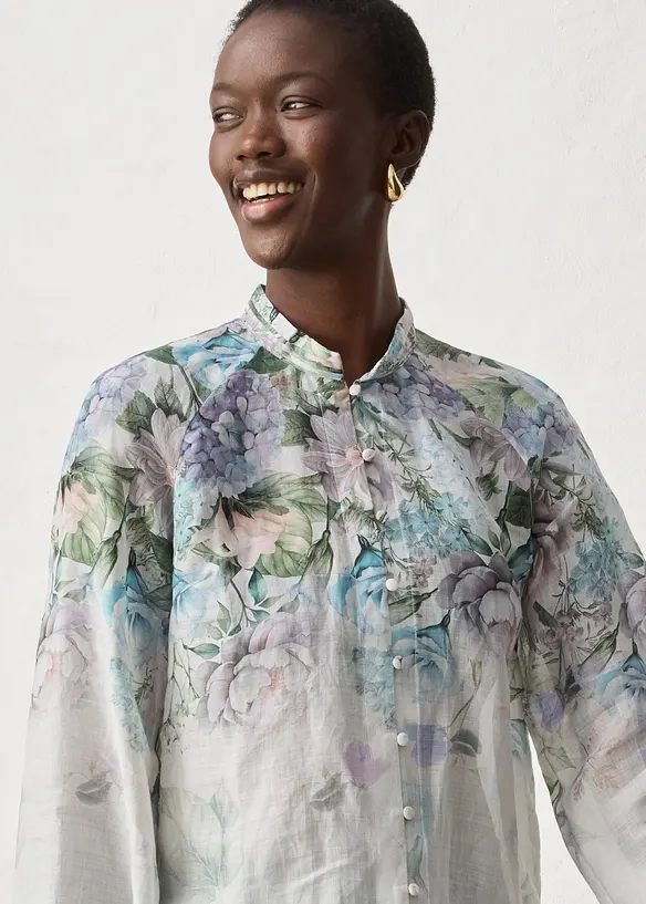 Tunique-blouse en ramie rafra&icirc;chissante, bonprix