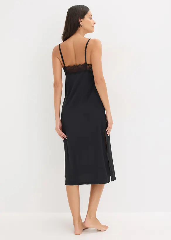 Nuisette en satin avec dentelle, bonprix