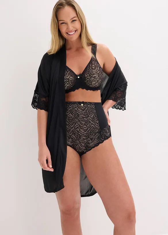 Panty sculptant &agrave; dentelle, maintien mod&eacute;r&eacute;, bonprix