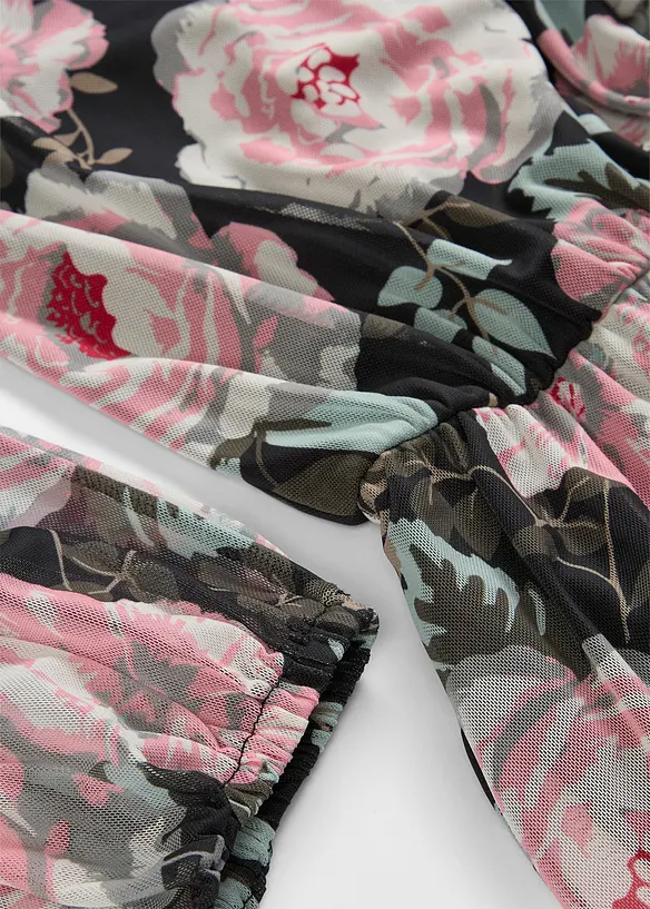 Robe midi en mesh doux, bonprix