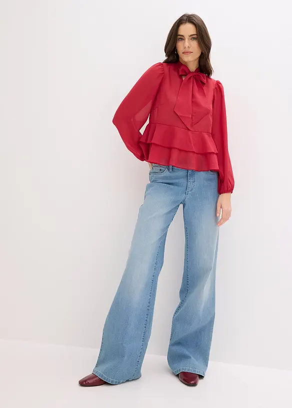 Blouse &agrave; lavalli&egrave;re, bonprix