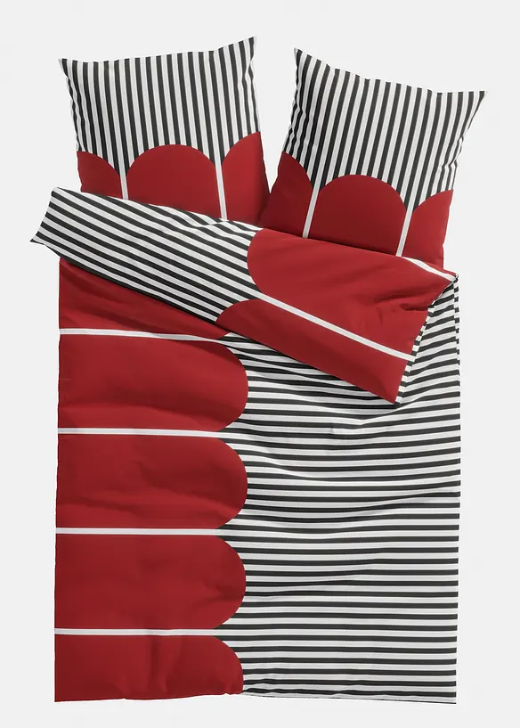 Parure de lit en coton m&eacute;lang&eacute;, bonprix