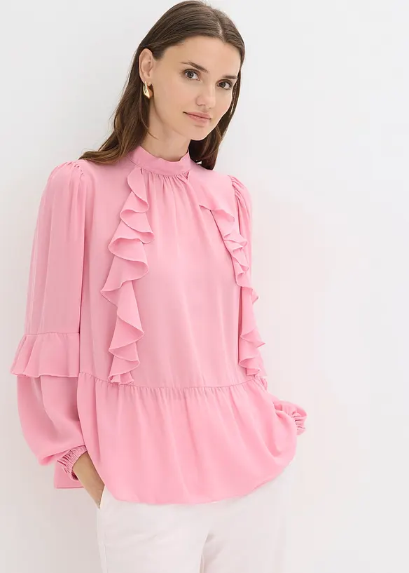 Blouse &agrave; volants, bonprix