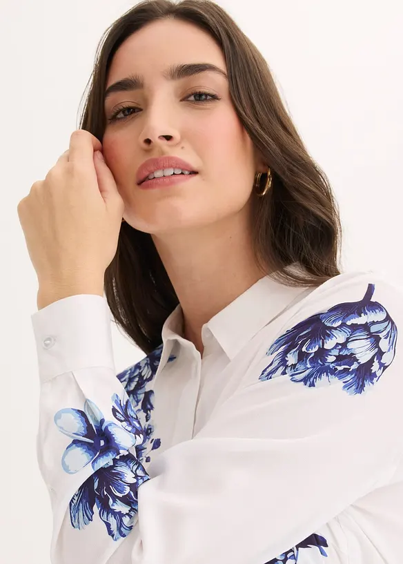 Robe-chemise en viscose fluide, bonprix