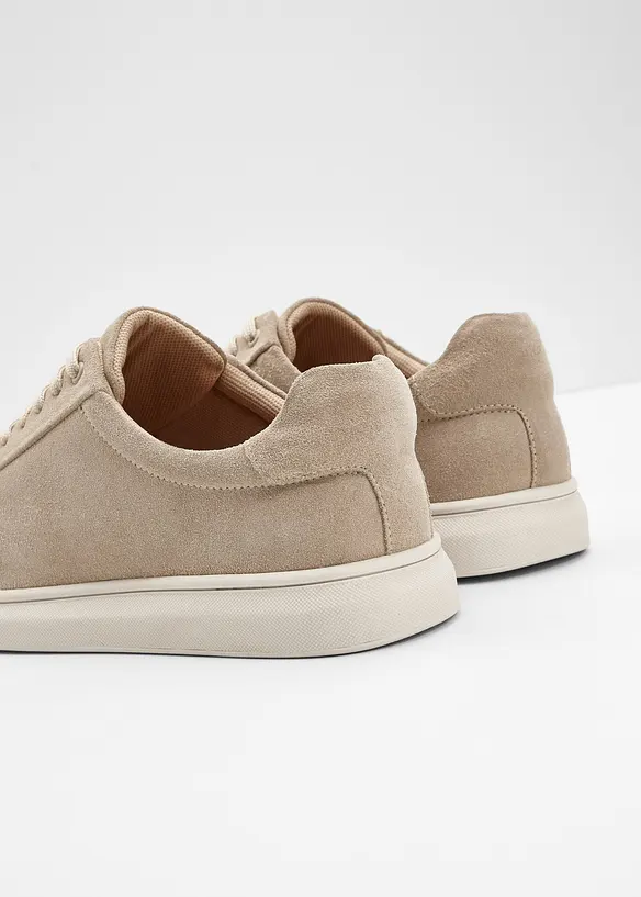 Sneakers en cuir velours, bonprix