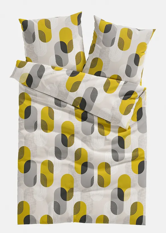 Parure de lit en coton m&eacute;lang&eacute;, bonprix